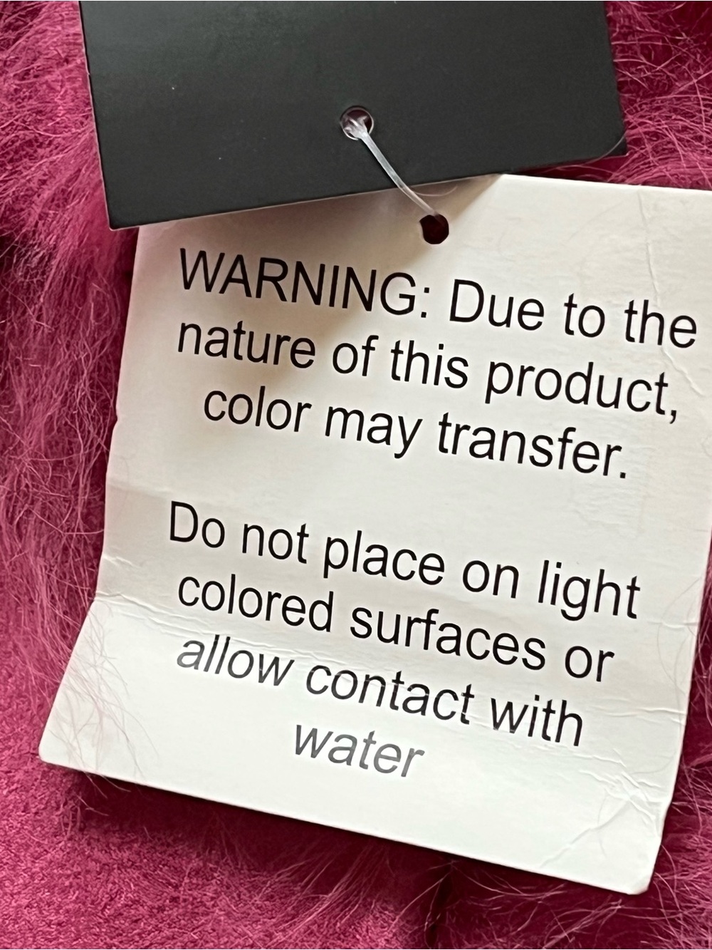 Z Gallerie Genuine Mongolian Lamb Fur Round Pillow Cover 18” Fuchsia Pink Luxury - Picture 9 of 9